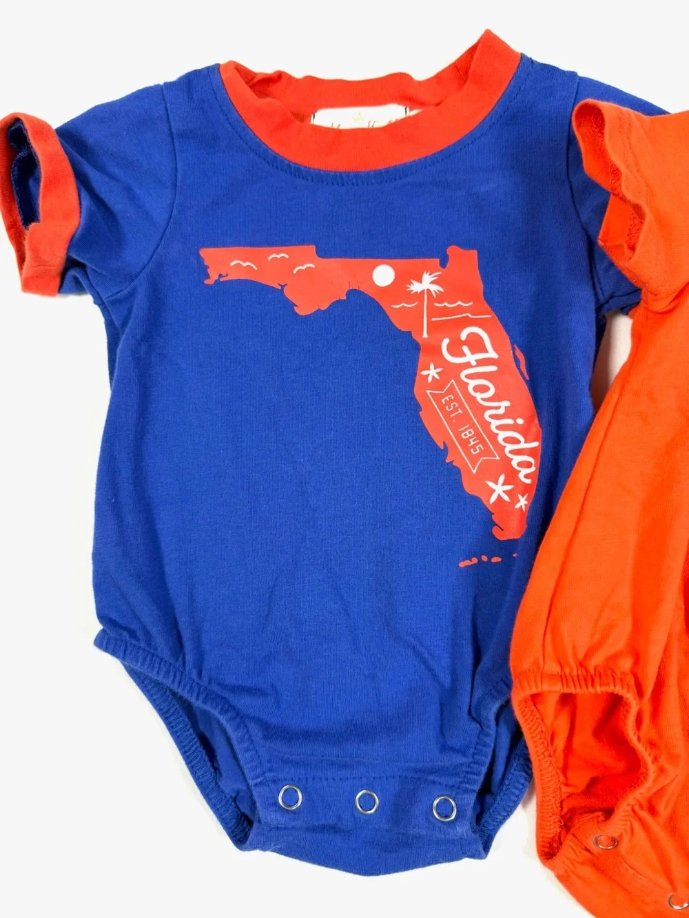 MARIE‎ NICOLE Florida Gators Collegiate Baby Bodysuit Set 0-3 Months Preppy UF